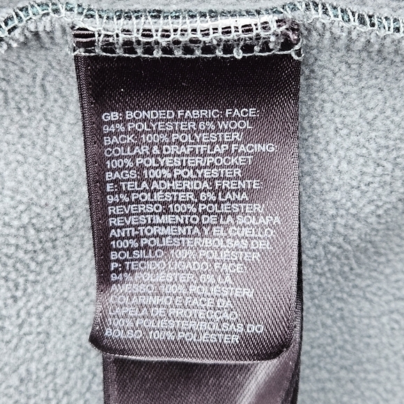 The North Face Deep Green Zip Up Jacket Soft Sweatshirt Women's Size Small - Picture 10 of 16